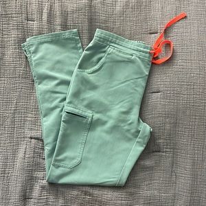 Figs Jade Green Yola Skinny Scrub Pants - Small